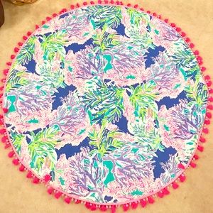 Lilly Pulitzer GWP beach mat Fan Club Print